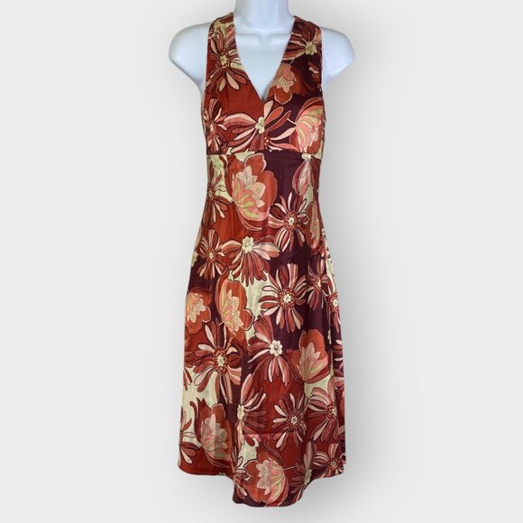 Loft Babydoll Slip Dress | 8 | Silk Blend Floral | Forest Fairy Whimsy Coquette - Picture 1 of 11